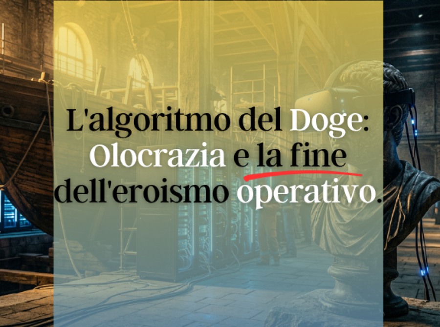 L'algoritmo del Doge: Olocrazia e la fine dell'eroismo operativo.